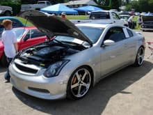 Recent car show pic.  Next thing I am going to tackle is engine bay.  Polished plenum, strut bar, polished z-tube, etc.