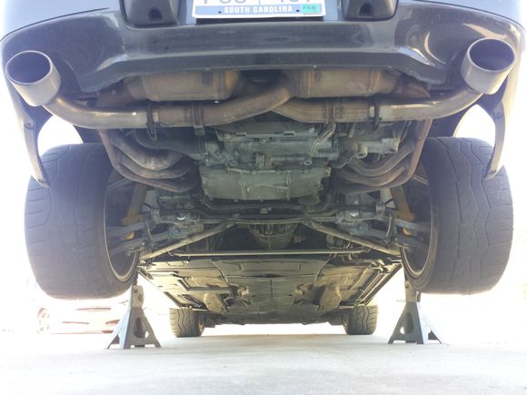 FabSpeed muffler bypass and stock cats..before