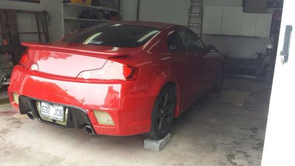 infiniti g35 , red , gtr body kit                        #g35#redcar#monbb#bodykit#gtrstyle#34#infiniti#car#passion#flash#sun#love2ride