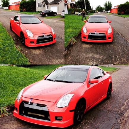 infiniti g35 , red , gtr body kit                        #g35#redcar#monbb#bodykit#gtrstyle#34#infiniti#car#passion#flash#sun#love2ride