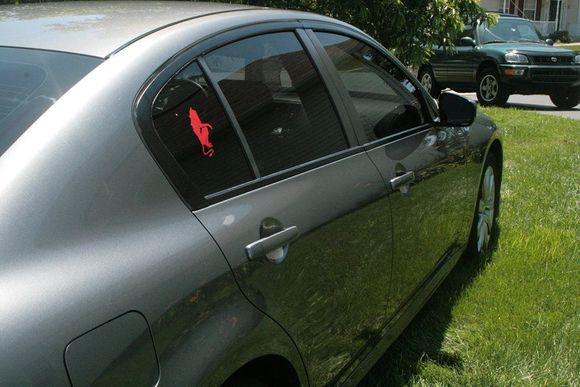 Painted door pillars, and Gloss Black Wraped dorr accents