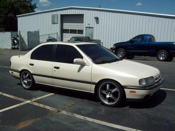 my 91 g20.....tein springs, 17s, 15%, removed pinstriping, smoked tails
