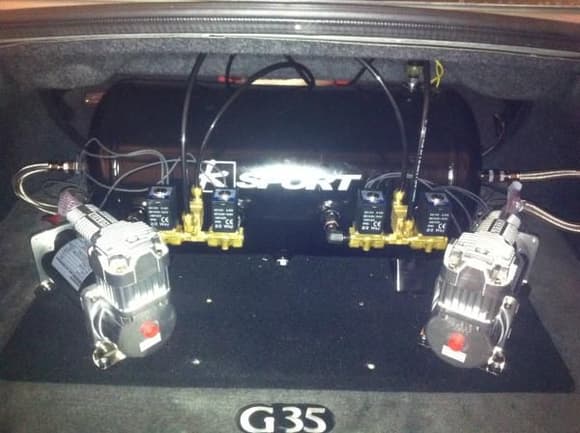 final tank setup in trunk