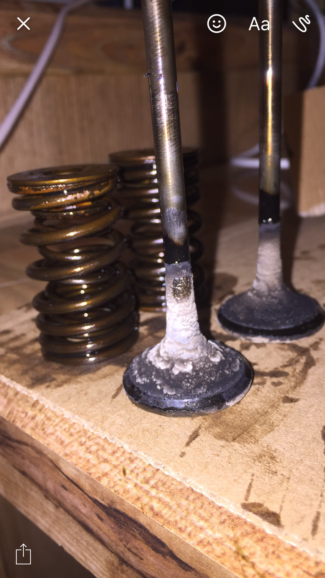 white exhaust valves turbo b16 pics HondaTech Honda Forum Discussion