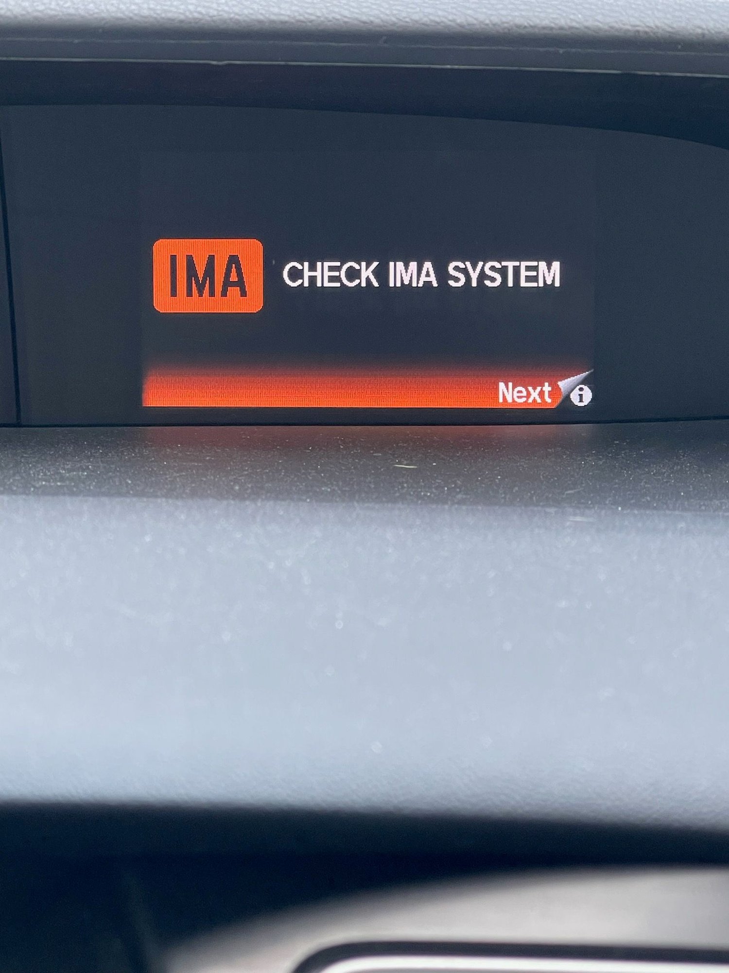 2013 civic HYBRID Check brake system, check IMA system, check