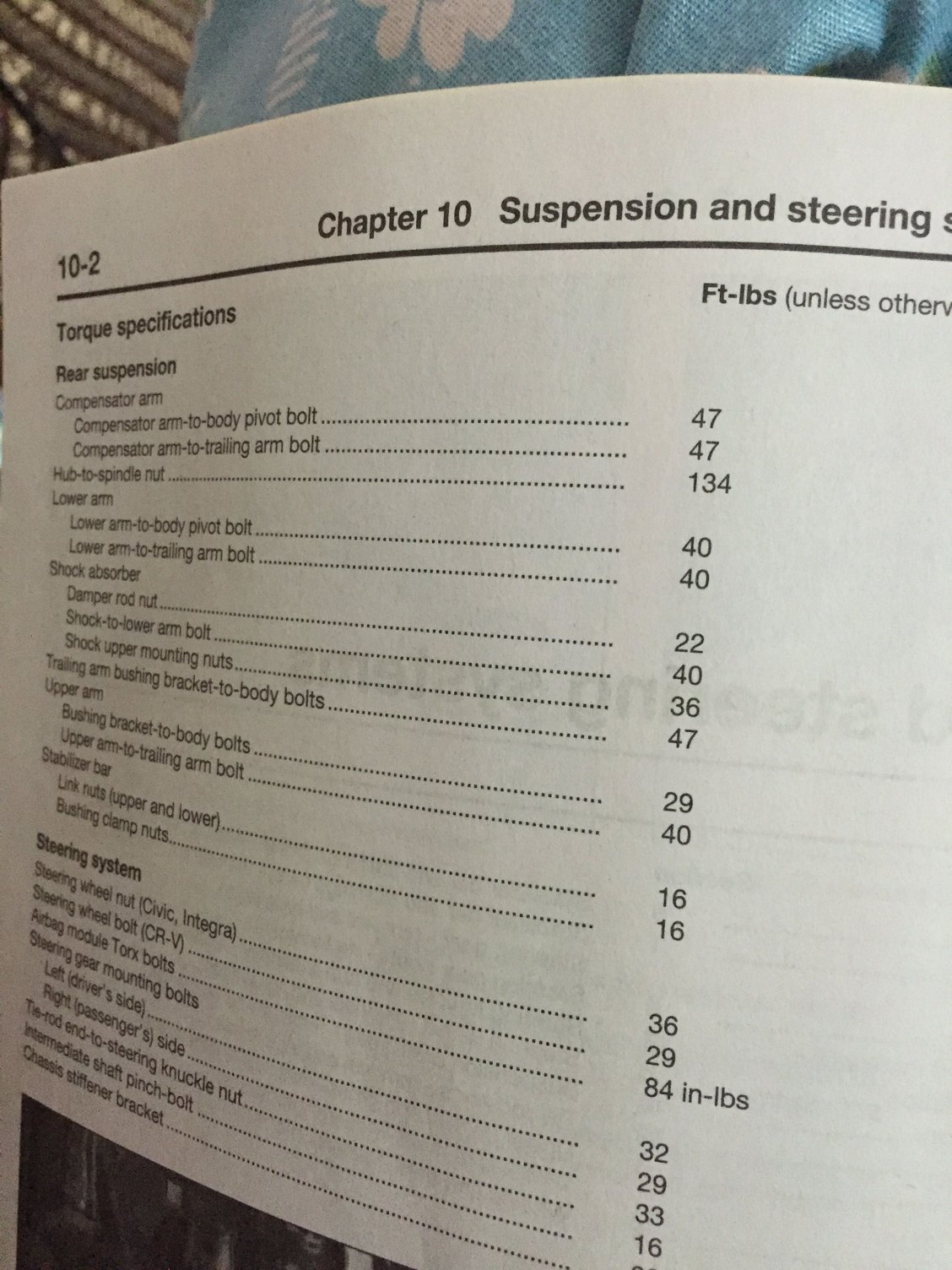 Lower Control Arm bolt torque specs HondaTech Honda Forum Discussion