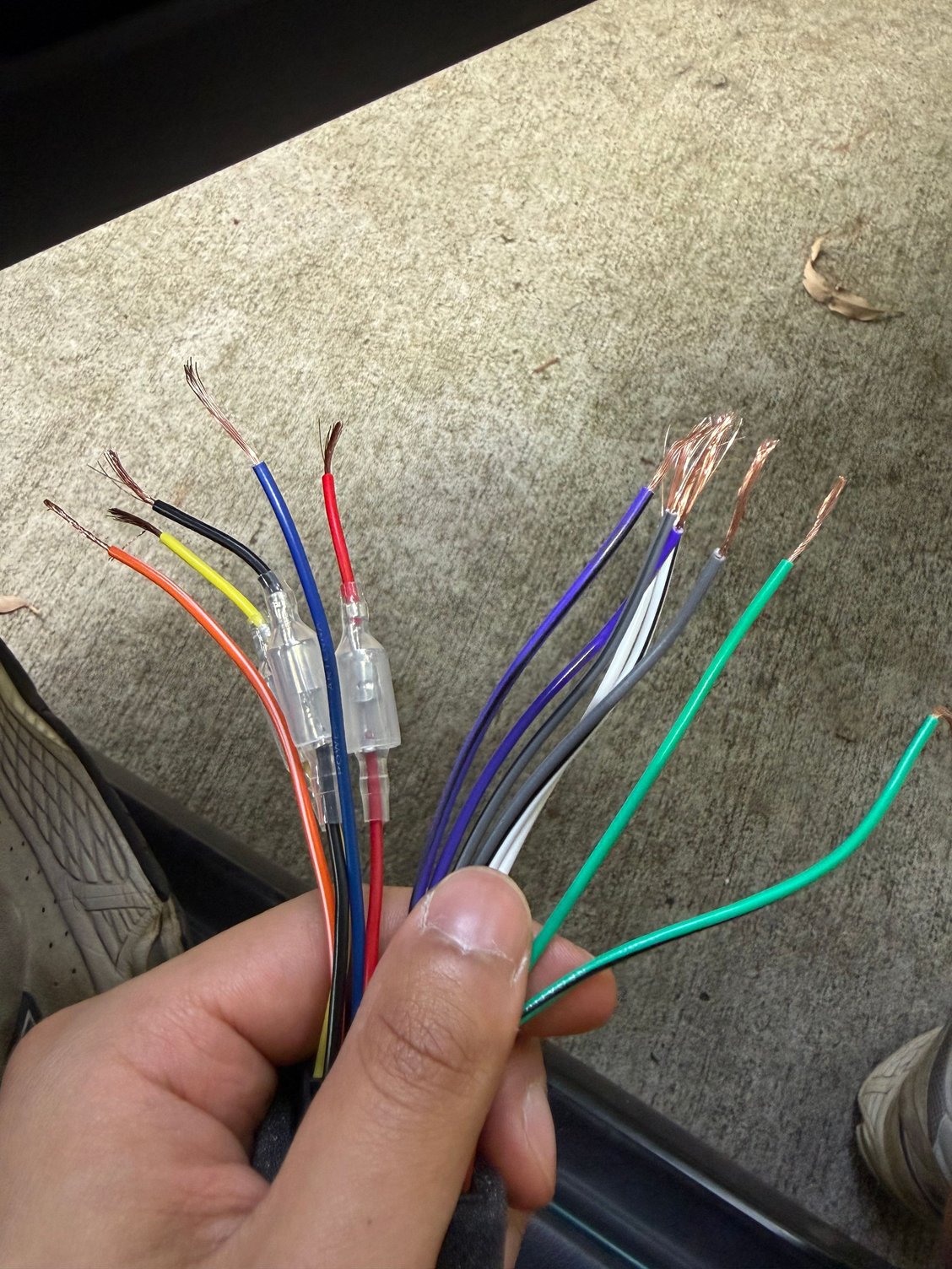 Wire from the headunit
