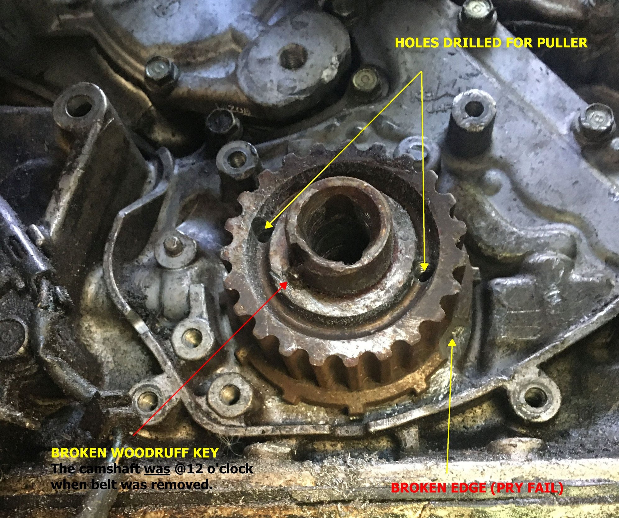 96 Accord V6 Timing Sprocket STUCK on Camshaft HondaTech Honda Forum Discussion