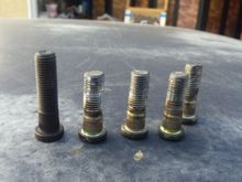 Napa 641-2791 06 acura tl studs. 3/8 of an inch taller than stock studs and same spline count. I got the front 8 for 17.##. Much cheap alternative to arp.