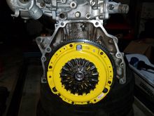 I didn't take pics but I might later?... I found some VERY small hairline cracks (if you even want to call them that?) in the surface of the OEM flywheel, which I just had resurfaced like a little over a year ago, so I was forced to pick up a new flywheel to add to this.