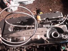 There is a turbo oil restrictor tee'd in here before the oil pressure sender which ill have to figure out how to datalog.