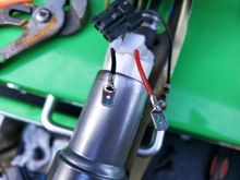 Clipped the wires and soldered male spade connectors. 