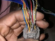 Civic c101 shock tower plug theres only 1 blk/wht wire in tbis harness diagram calls for it to be in pin 9 of civic c101 shok tower but its not its currently located in pin 1 ans that supposed to bestarter signal
