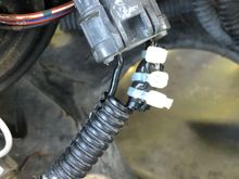 After: with the radiator fan switch removed. If this gives me problems I’ll redo the connection (since it was spliced before).