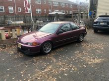 Here she is!! Camellia red 94 coupe. Probably my favorite oem color. I fell in love as soon as a saw it. She cane with some goodies as well so that made the choice even more clear. Bye bye integra!
