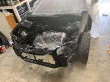 I primed and did a base coat of black.