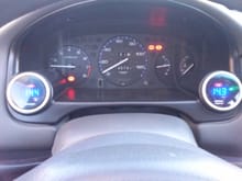 BLOX gauges/air/fuel and add boost gauge for when I go turbo. sorry about the quality sun was hitting