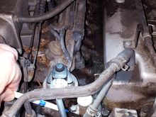 Oil leaking from below this bolt