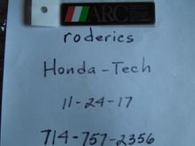 New genuine ARC badge.
$239 shipped