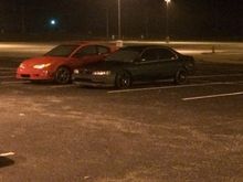 I have 17inch lightweight drag wheels wrapped in 205/40s. Urethane front lip halo headlights and m3 mirrors. Spoon sport headers with 3 inch pipe all the way back, cold air intake. Chipped Ecu. It's not much but it pulls with the ludes around town til they get high rpms. Thanks for looking at the ride. It's my prized