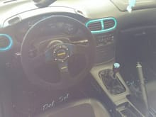 New momo steering wheel with nrg quick release hub