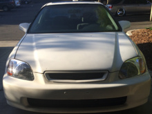 New emblem is on the way, i don't think i'm going to try to fix that small dent in the hood