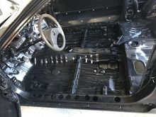 Finished painting the interior today and worked on getting my kirkey seat bolted up. I need to make spacers for the back of it and fabricate a harness bar also. 