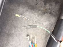 Disconnected wire from spoiler