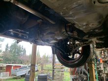 S1 trailing arms. No rear brakes on it. Kid said he was going “full race” 