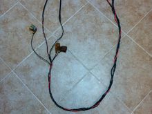 Completed RF sub-harness. This will plug into the main harness.