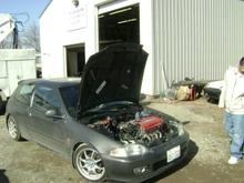 was getting it  ready to yank out the motor