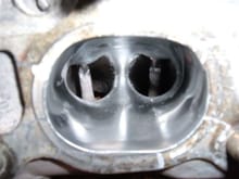 D16Y7 Head exhaust port polished