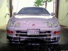 Getting clean.