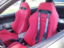 JDM Recaro's   Zebra custom interior