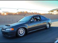 Rolling shot.