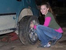 Broke down in amish country and had to argue with some poor little amish dude that he wouldn't rot in hell for letting a lady change her own tire.