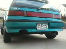 welded a magnaflow on the back just to get some noise out of it.