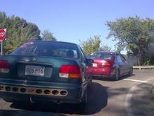 on the way to a meet
