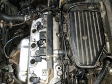 Finally buttoning things up!! Just have to reinstall the starter, power steering, alternator, and do oil change and coolant fill.