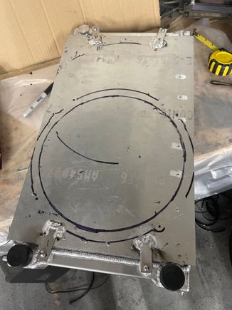 Starts of the shroud for my enormous powerful 12” SPAL fan