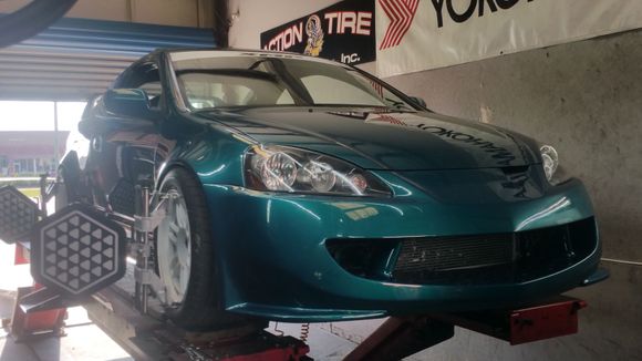 Drove her straight to Action Tires in Kissimmee for an alignment and wheel balance. Drove perfect, like it was never taken apart.