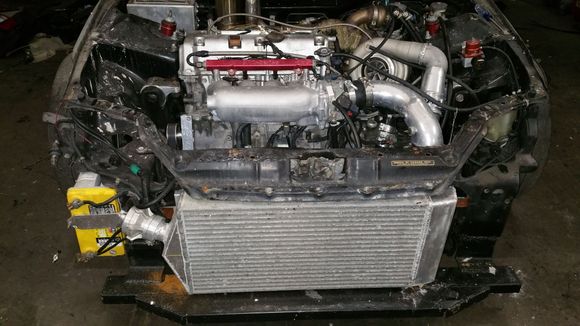 Not my eg but a friend's/competition, helping him strip down the body for restoration after their shop caught fire. Luckily mostly cosmetic damage.