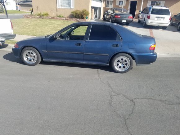 Need a good polishing but otherwise a nice set of street rims.
