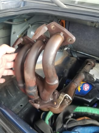 99 ex exhaust manifold. Installing tomorrow. Finally can get rid of the horrible d15b7 mani. Should i paint a high temp black or just put in as is?