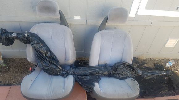 Got rid of my seats today. Bolster deteriorated and the metal would hit my ribs on every bump. 