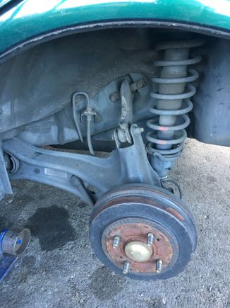 Tire rubbing on jagged edge on top of rotor.