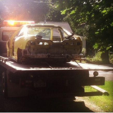 How my old Integra went to the junkyard after I parted it out