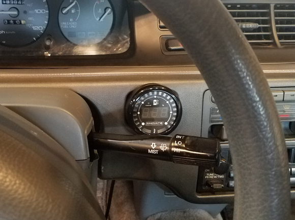 Ethanol content gauge installed where rear defrost used to be.