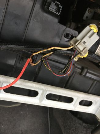 Realized they didn’t even use a connector and just twisted wires together.