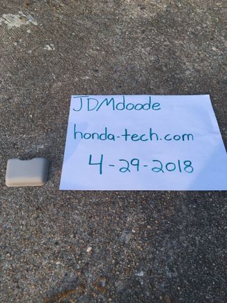 CRX rear view mirror cover. Was told these break a lot so I bought one when I saw it at the salvage yard.
$10 obo